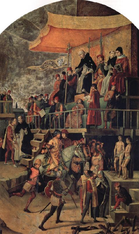 BERRUGUETE, Pedro St.Dominic Pardons a Heretic oil painting image